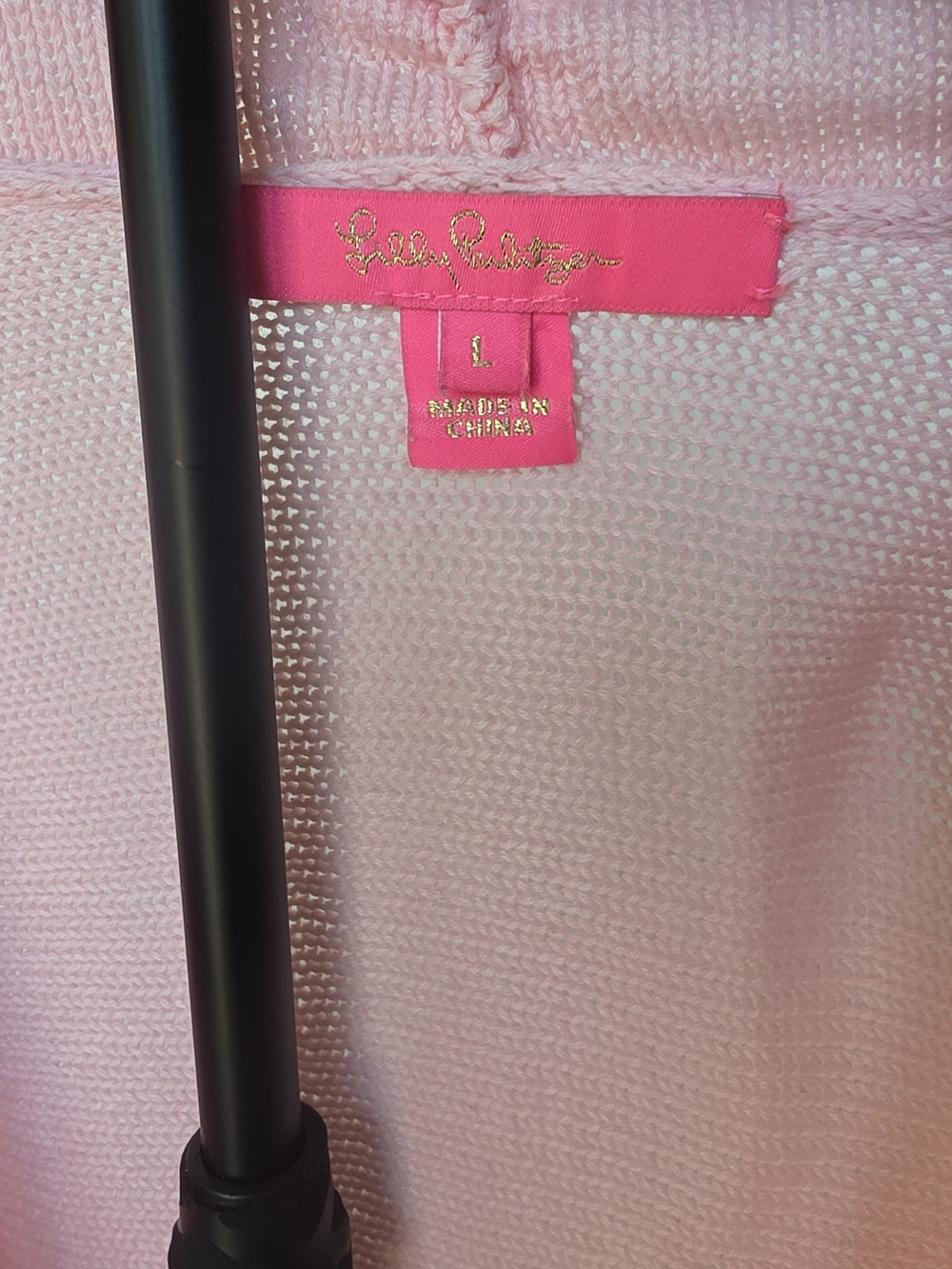 Lilly Pulitzer Tatum Light Pink Open-Front Fringe Cardigan - Picture 3 of 3